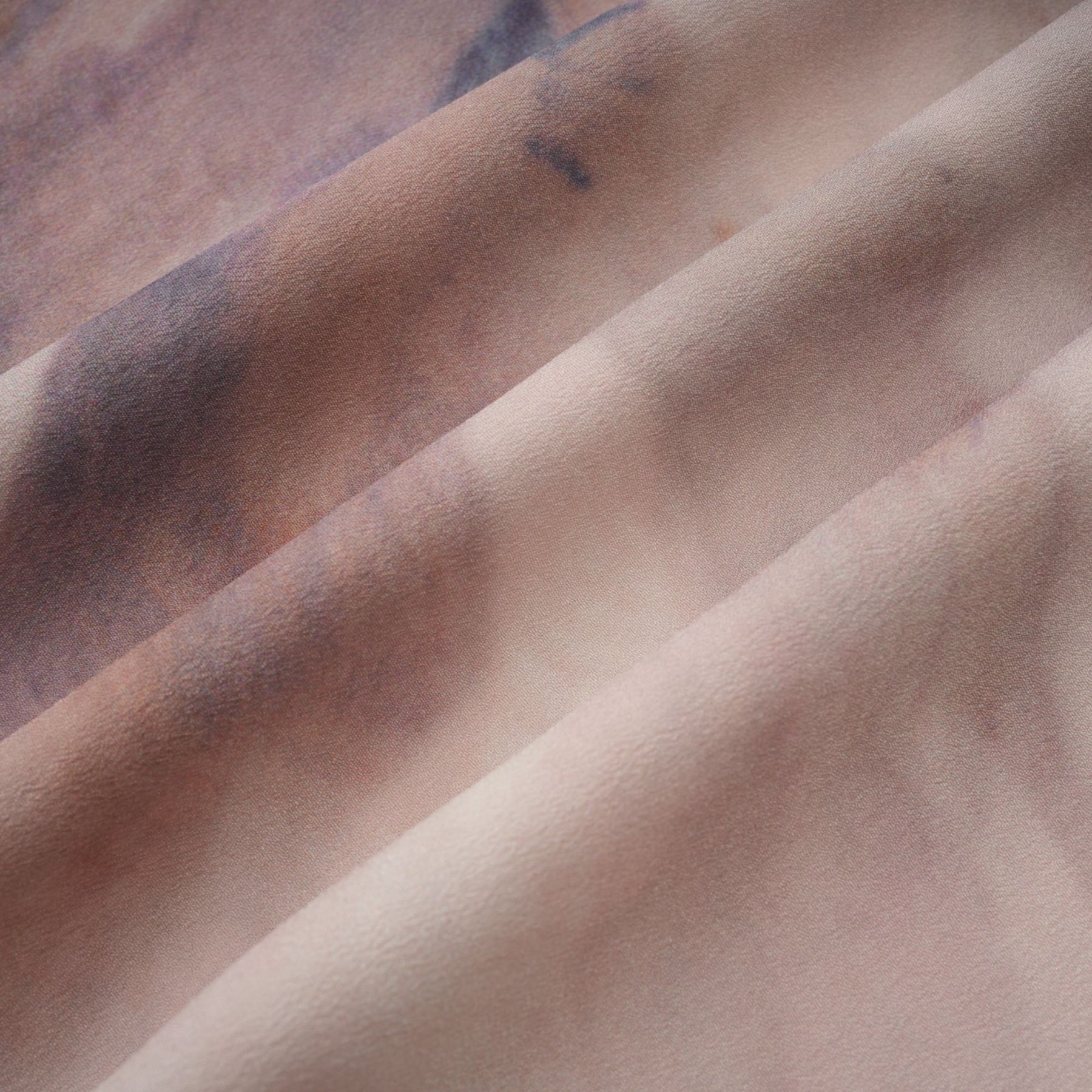 Urbaine smudged graffitiprint silk midi dress