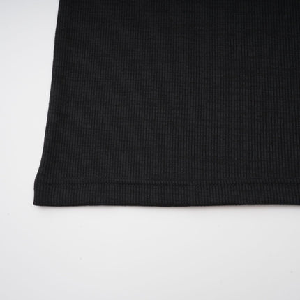 Ursula Black Maxi Dress with Transparent Straps 100% Cotton Knit Fabric