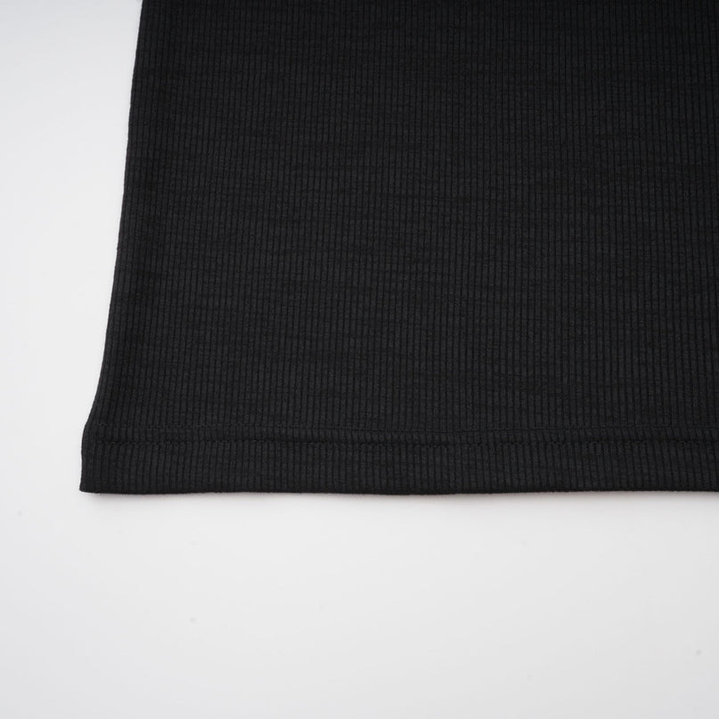 Ursula Black Maxi Dress with Transparent Straps 100% Cotton Knit Fabric