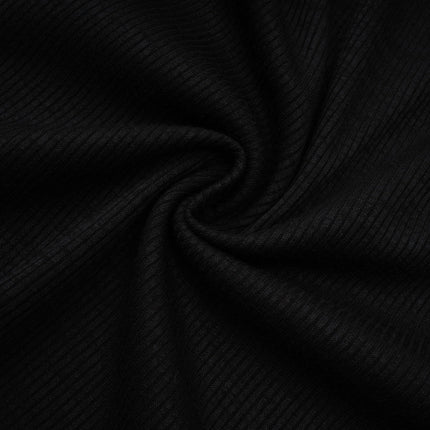 Ursula Black Maxi Dress with Transparent Straps and Knitted Construction for Special Occasions