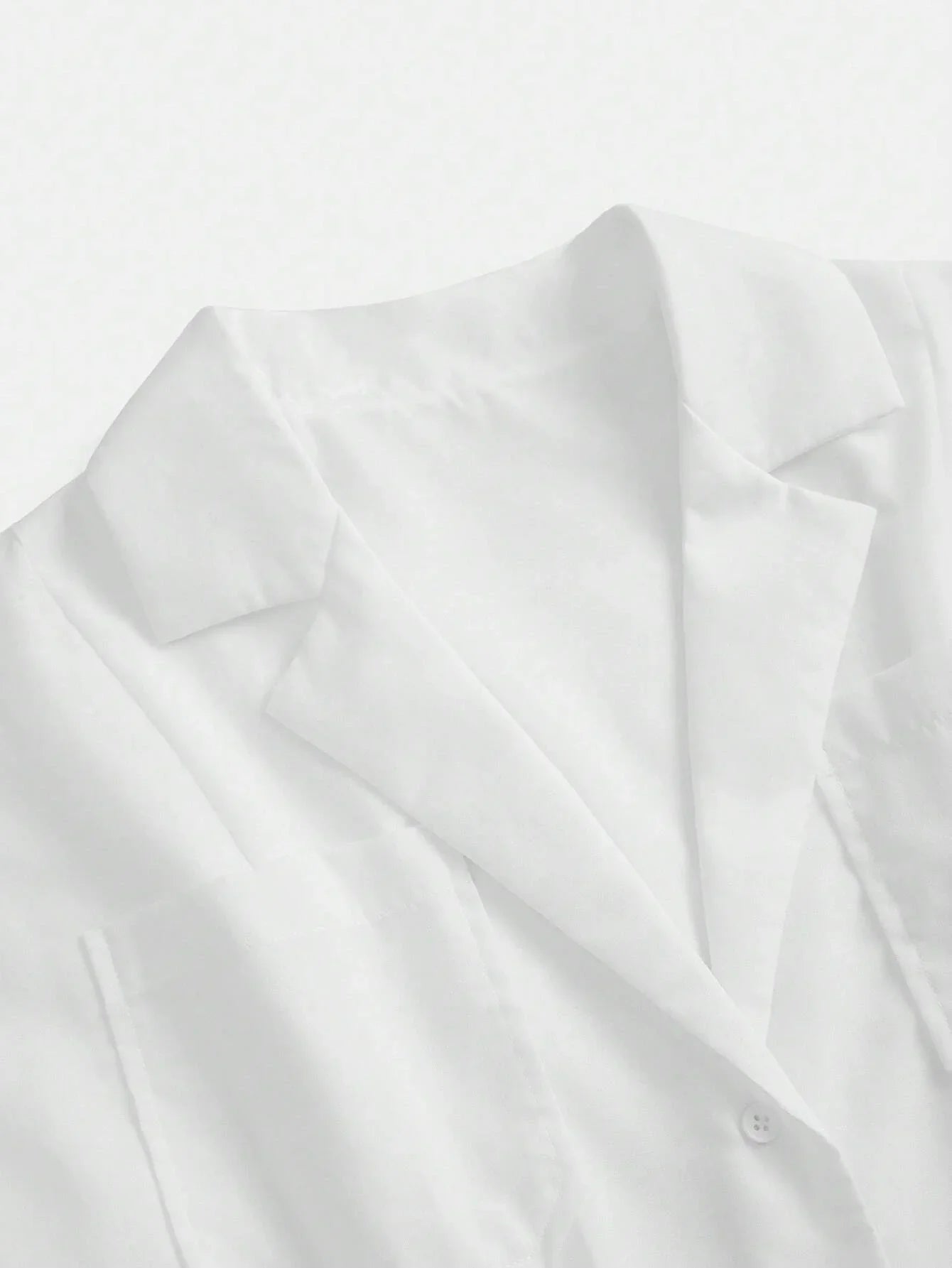 Vacation Casual Contrast Color Hollow Embroidered Front Button Shirt Dress