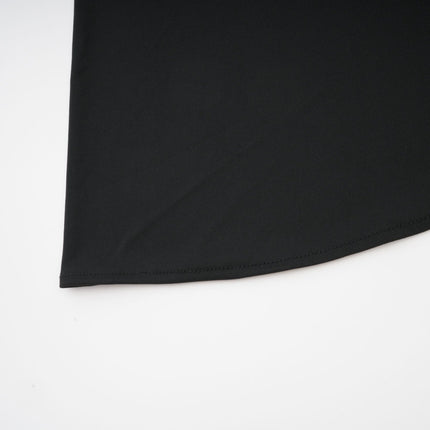 Valentina Black Mesh Ruched Midi Dress