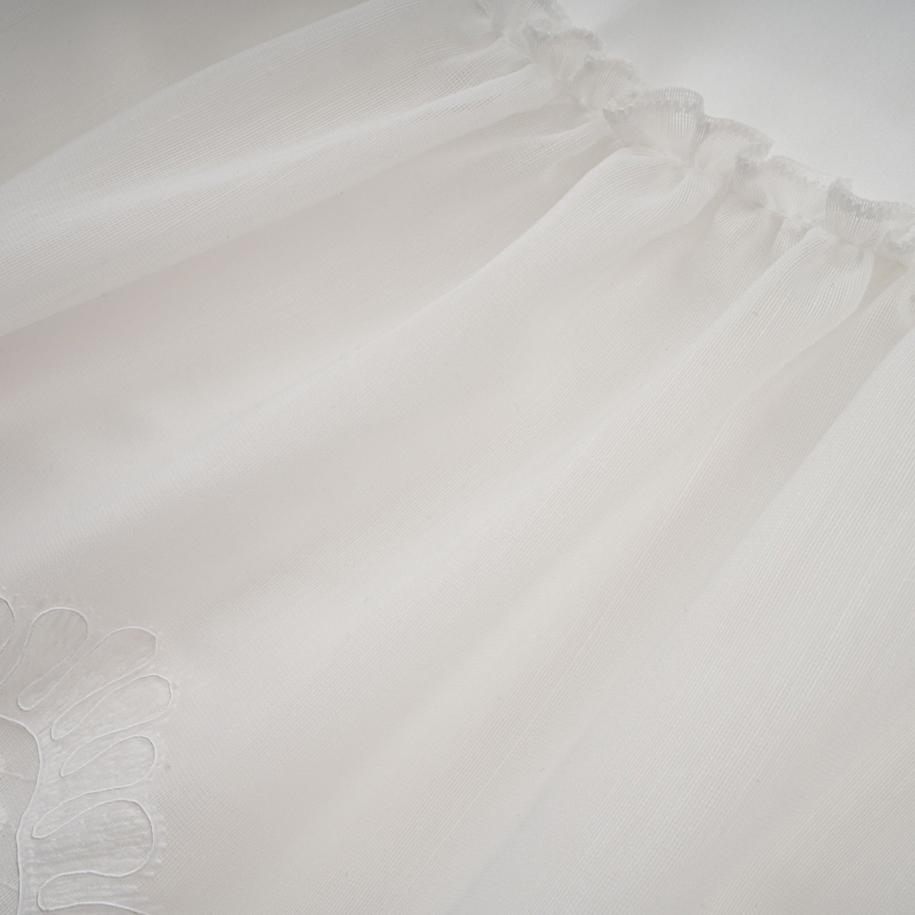 Valeria white guipurelace tiered mini dress