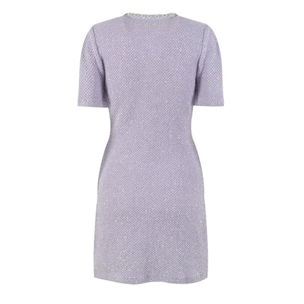 Valeriana Purple Sequin Mini Dress