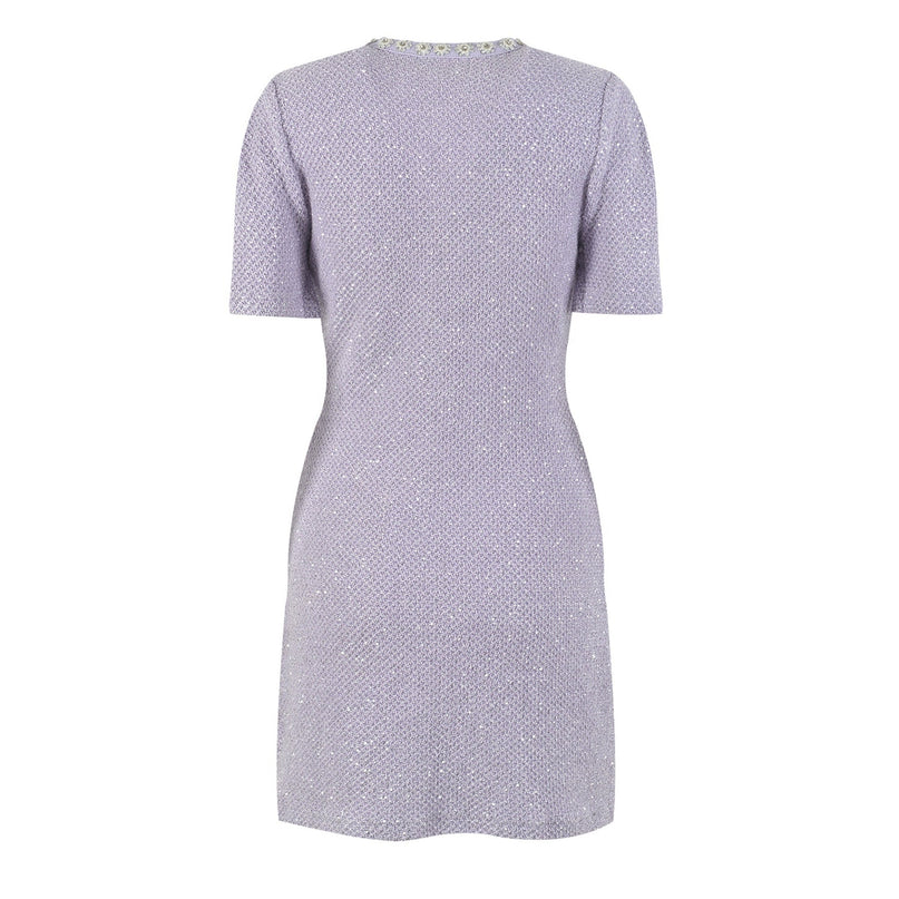 Valeriana Purple Sequin Mini Dress