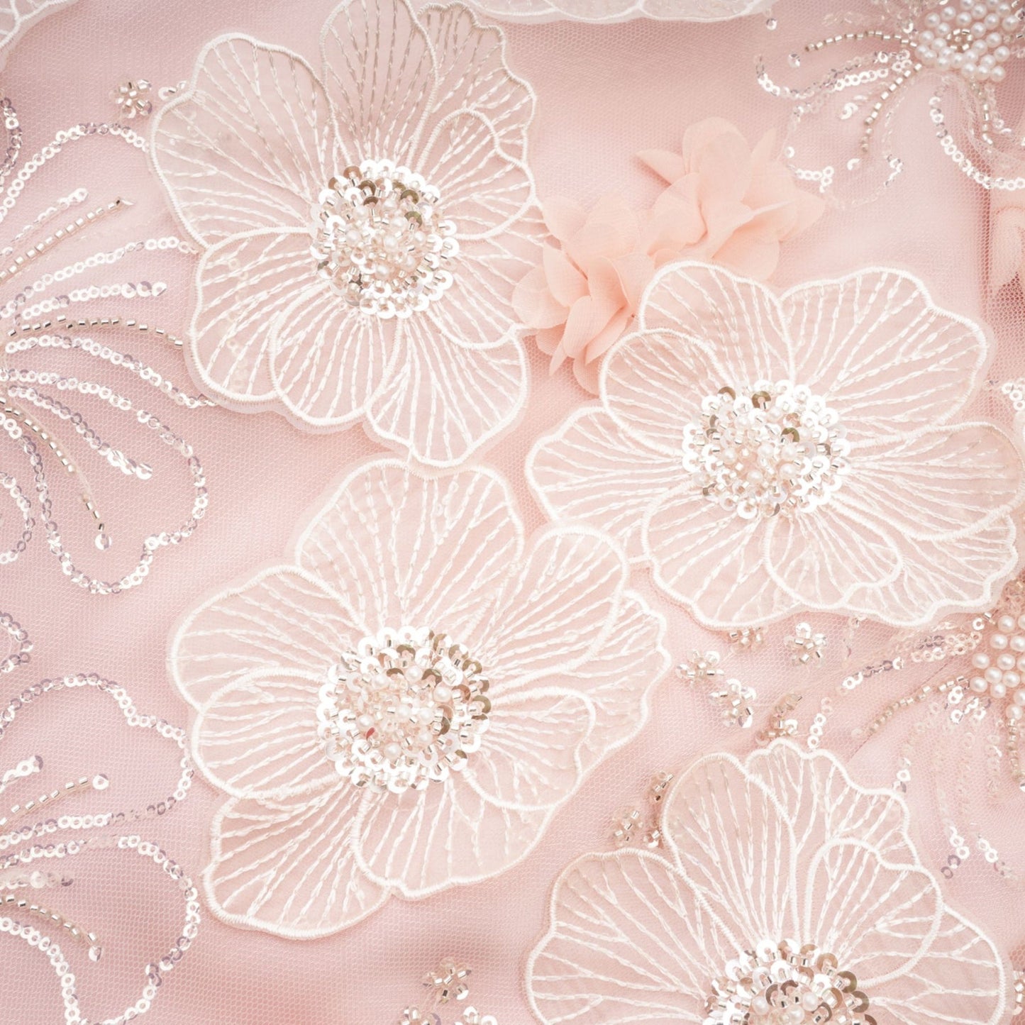 Valérie crystalembellished floral mini dress