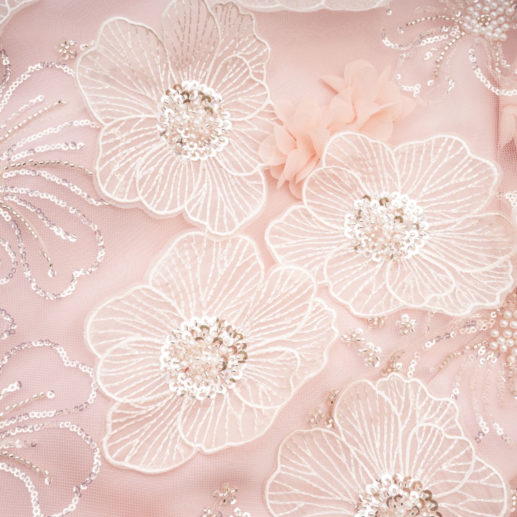 Valérie crystalembellished floral mini dress