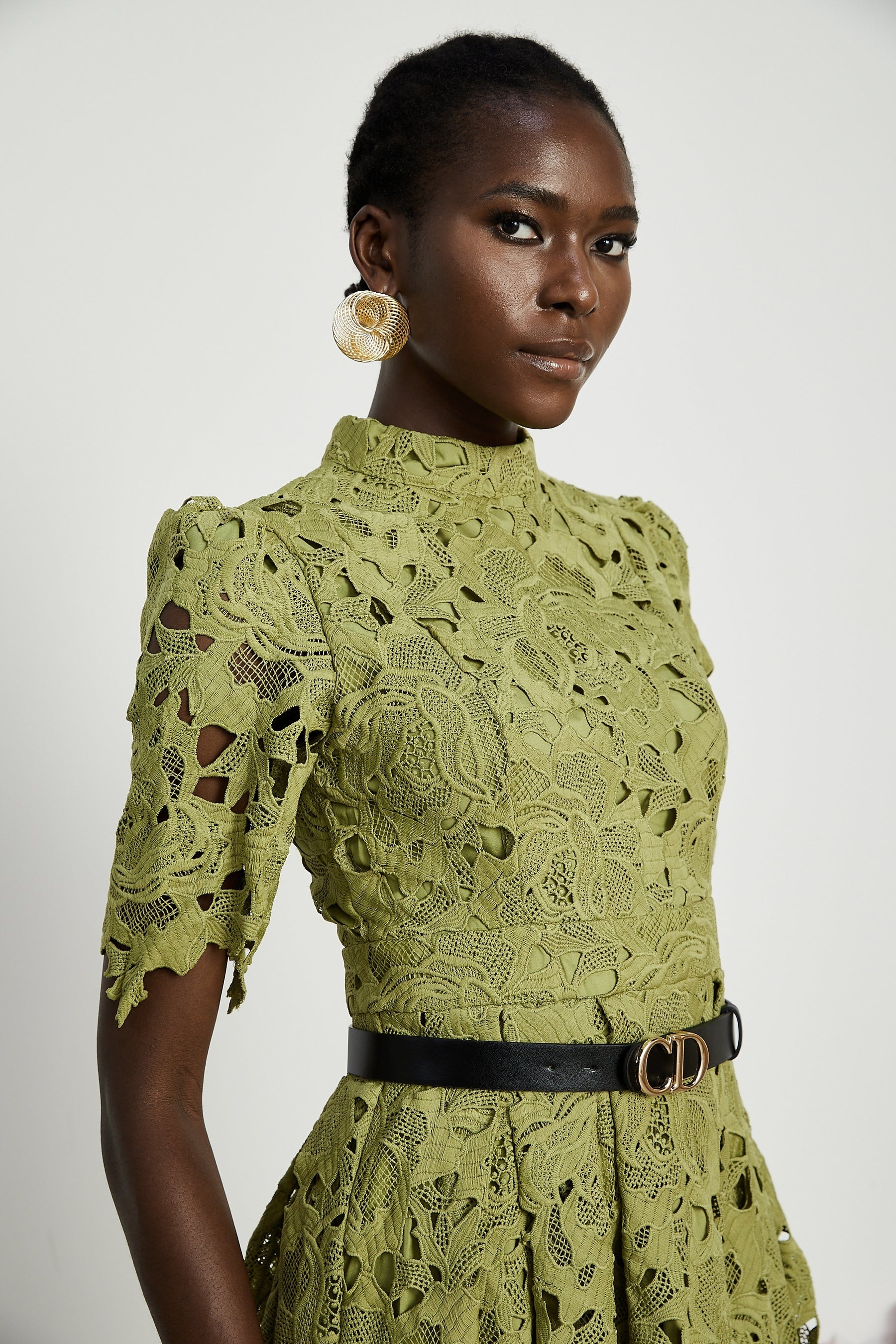 Valérie cutout embroidered mini dress