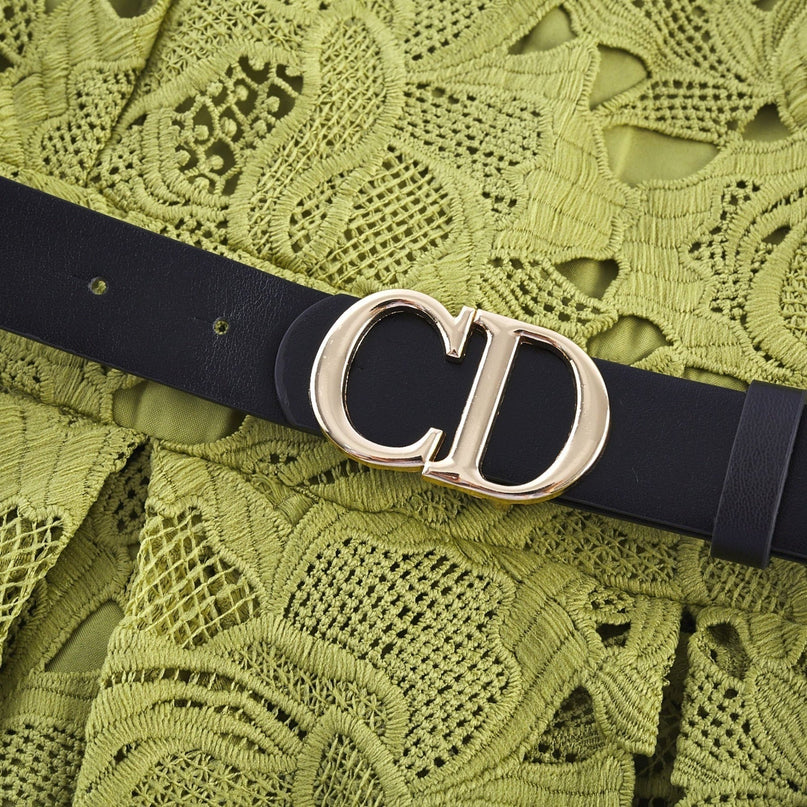 Valérie Green Embroidered A-line Mini Dress With Cutout Details