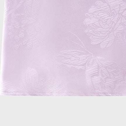 Valerie Purple Seraphina Jacquard Maxi Dress Spaghetti Strap Sleeveless Low-Cut Neckline Patterned Fabric Side Zip Fastening Rear Tie Fastening Maxi Length Design Sizes Elegance Grace Glamour