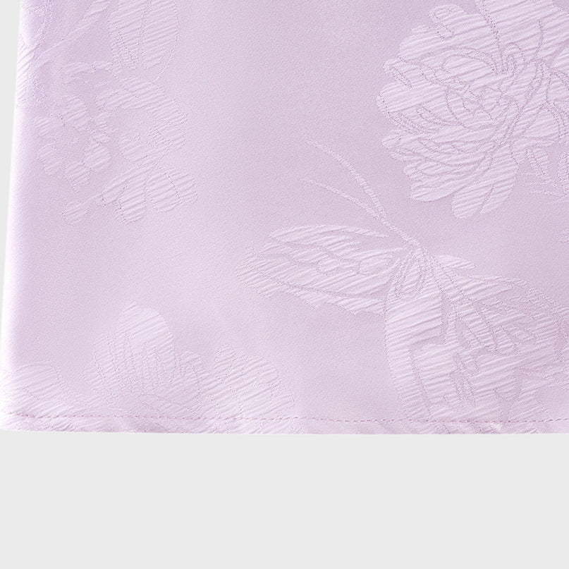 Valerie Purple Seraphina Jacquard Maxi Dress Spaghetti Strap Sleeveless Low-Cut Neckline Patterned Fabric Side Zip Fastening Rear Tie Fastening Maxi Length Design Sizes Elegance Grace Glamour