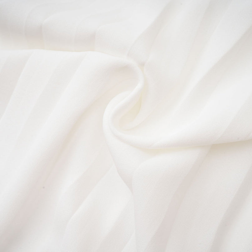 Vera White Mini Dress V-neck Flared Cuffs Pleat Design Cinched Waist Polyester Cotton Blend Sophisticated Elegance