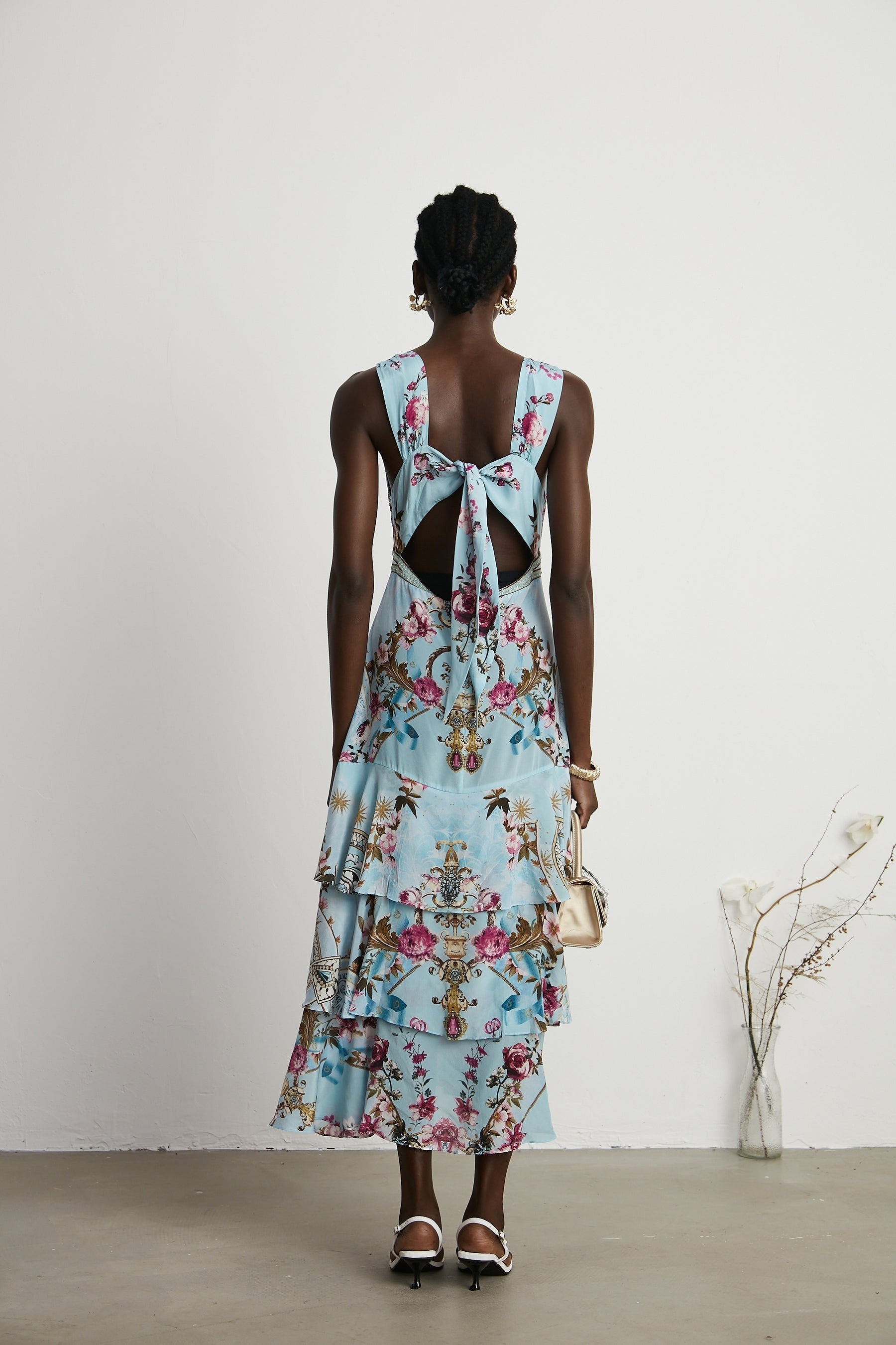 Victoire floralprinted midi dress