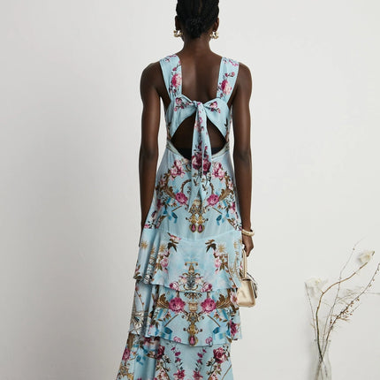 Victoire floralprinted midi dress