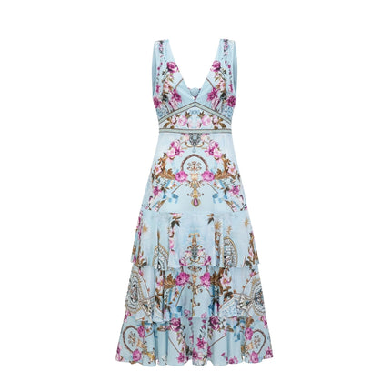 Victoire floralprinted midi dress