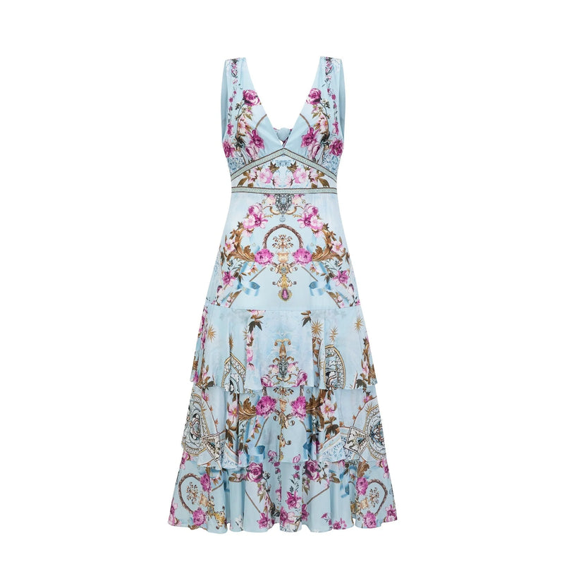 Victoire floralprinted midi dress