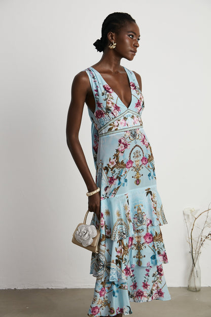 Victoire floralprinted midi dress