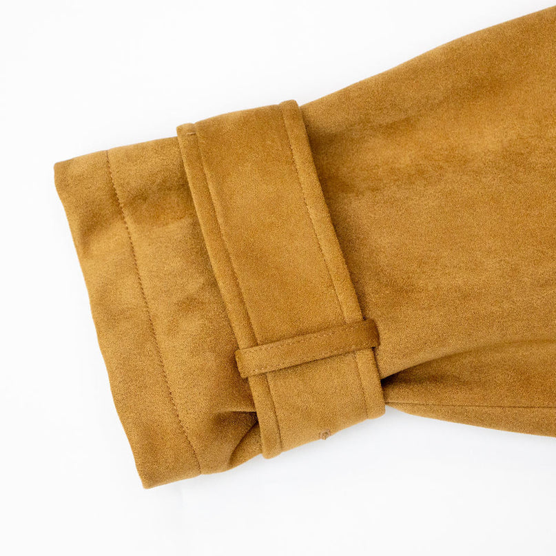Jane wearing Vintage Brown Fringe Suede Jacket