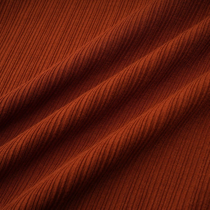Violetta Brown Terylene Skirt Top Set