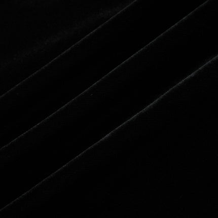Vittoria Black Velvet Maxi Dress with Open Back Bow and Faux-Pearl Detail