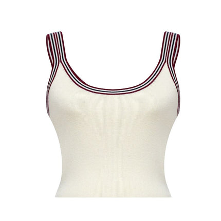White knit 2-piece lounge set for women