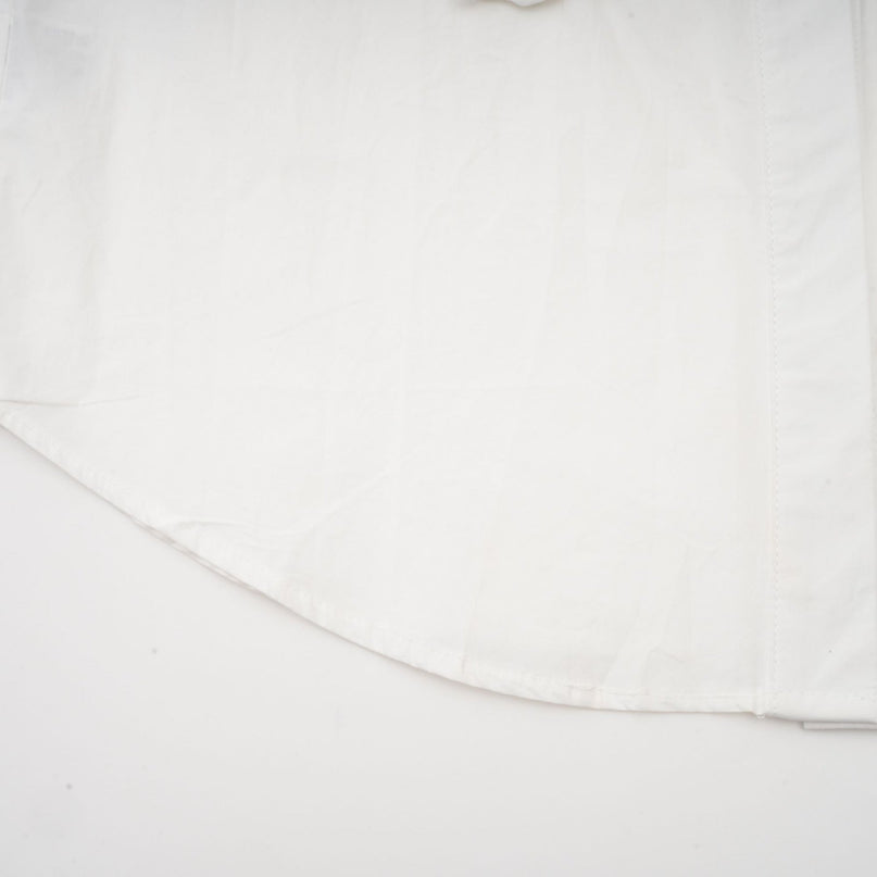 White shirt with floral pattern and cut out details named Rosalie