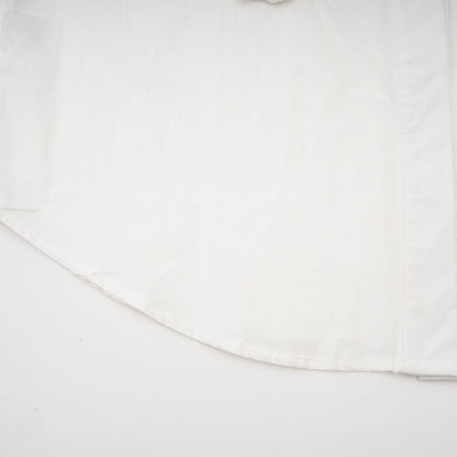 White shirt with floral pattern and cut out details named Rosalie