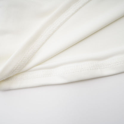 White sleeveless top with gathered detail and ruching named Rosalie