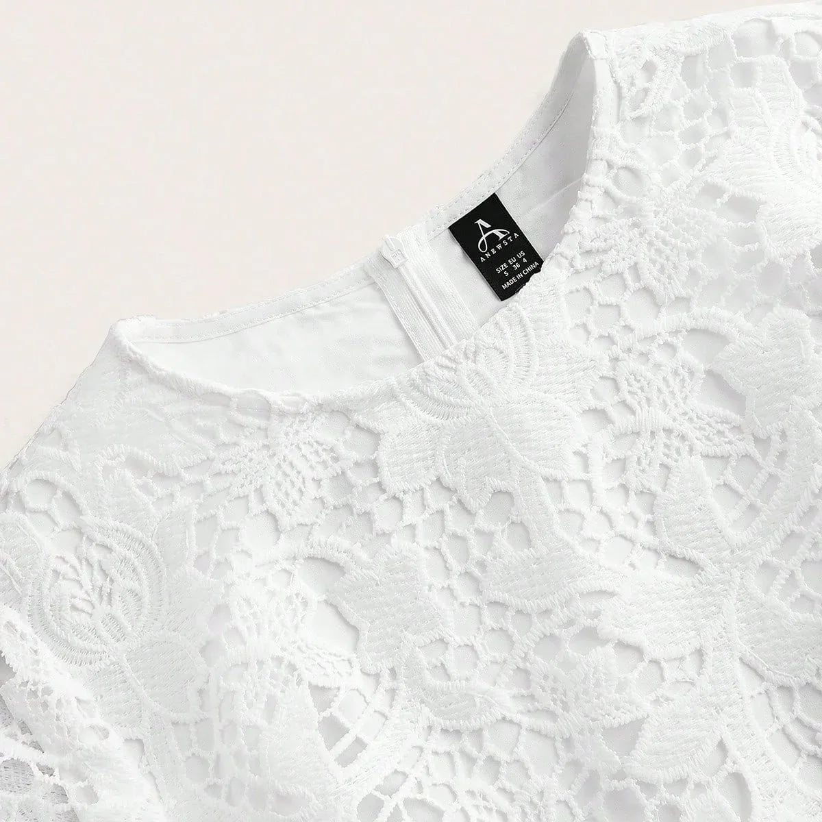 Women Gradient Lace Midi Bodycon Dress Round Neck Short Sleeve Suitable For SpringSummer Beach