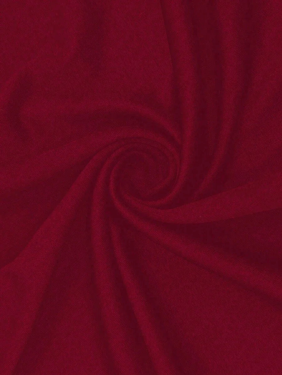 Women Solid Color Minimalist Halter Tie Neck Velvet Long Black Homecoming Dress Burgundy Maxi Women