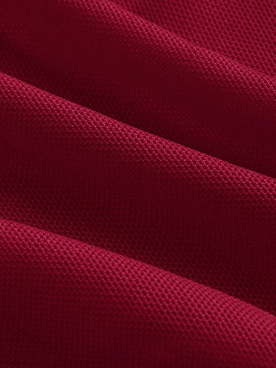 Womens Asymmetric Collar Cross Straps Slim Fit Fish Tail Halterneck Red Dress