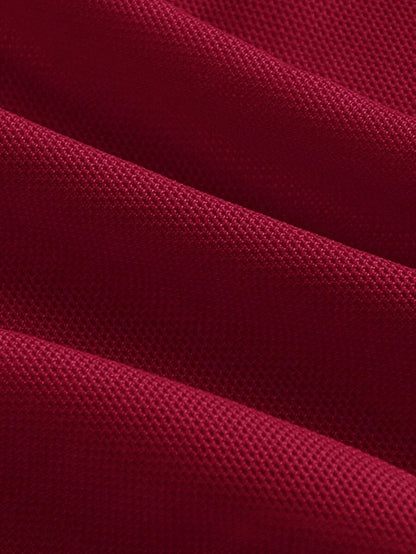 Womens Asymmetric Collar Cross Straps Slim Fit Fish Tail Halterneck Red Dress