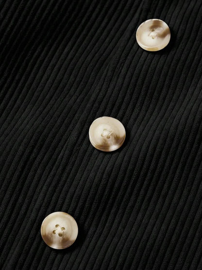 Womens Casual Button Detail ALine Skirt