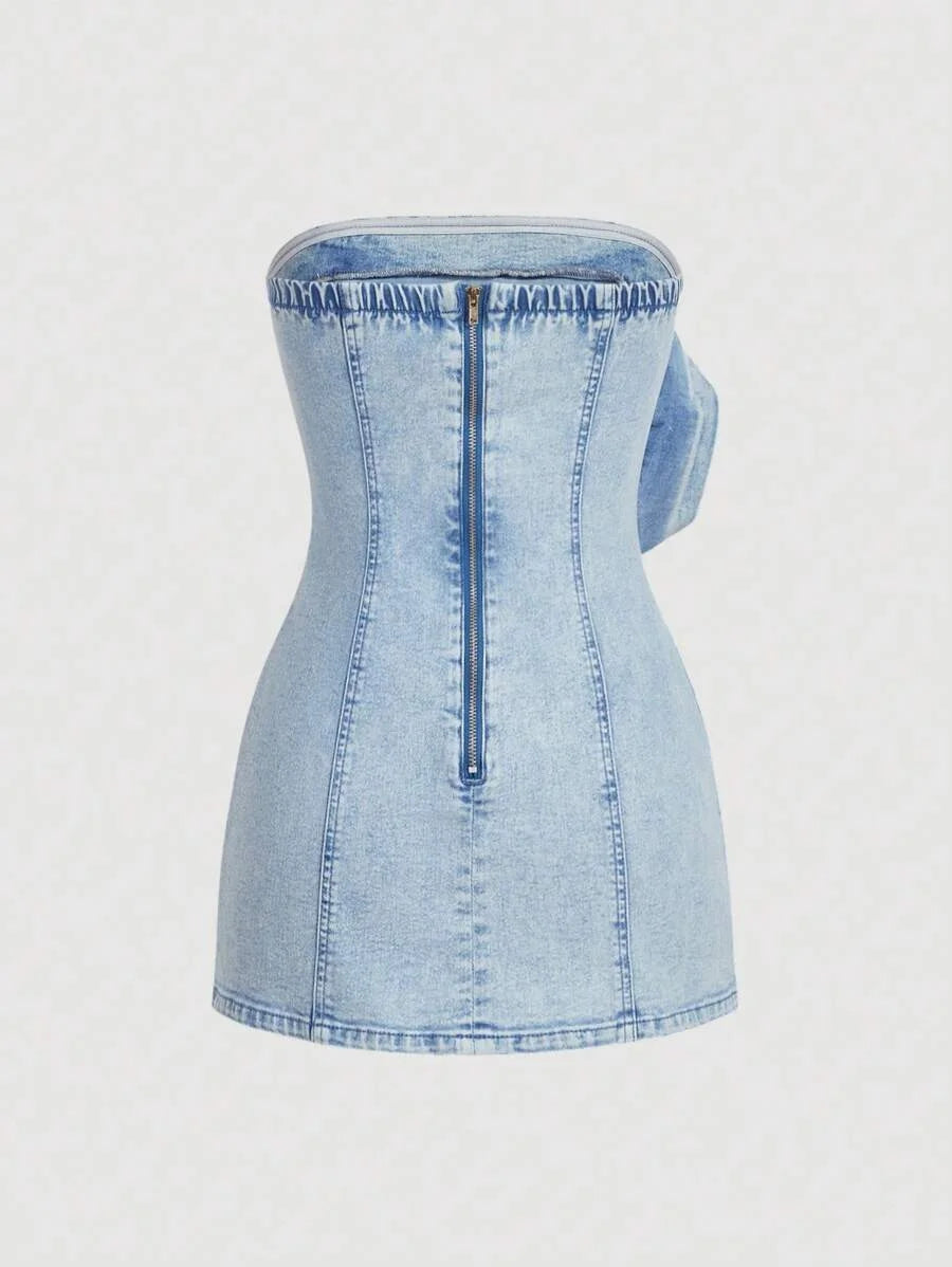 Womens Casual Denim Dress Minimalist amp Fashion For Everyday Wear