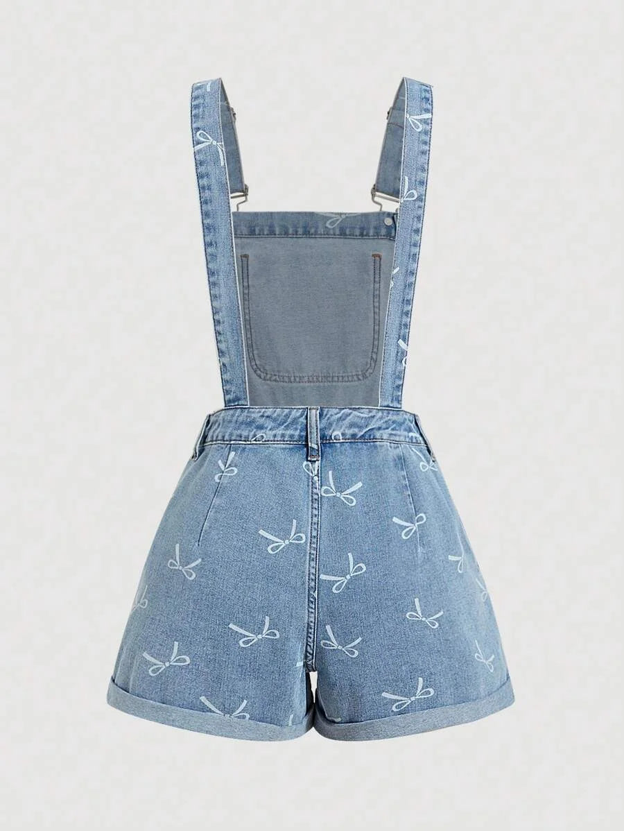 Womens Denim Overalls Casual Fitted Bib Shorts Ibiza Fits Saint Patrick Outfits Rave Outfits Spring