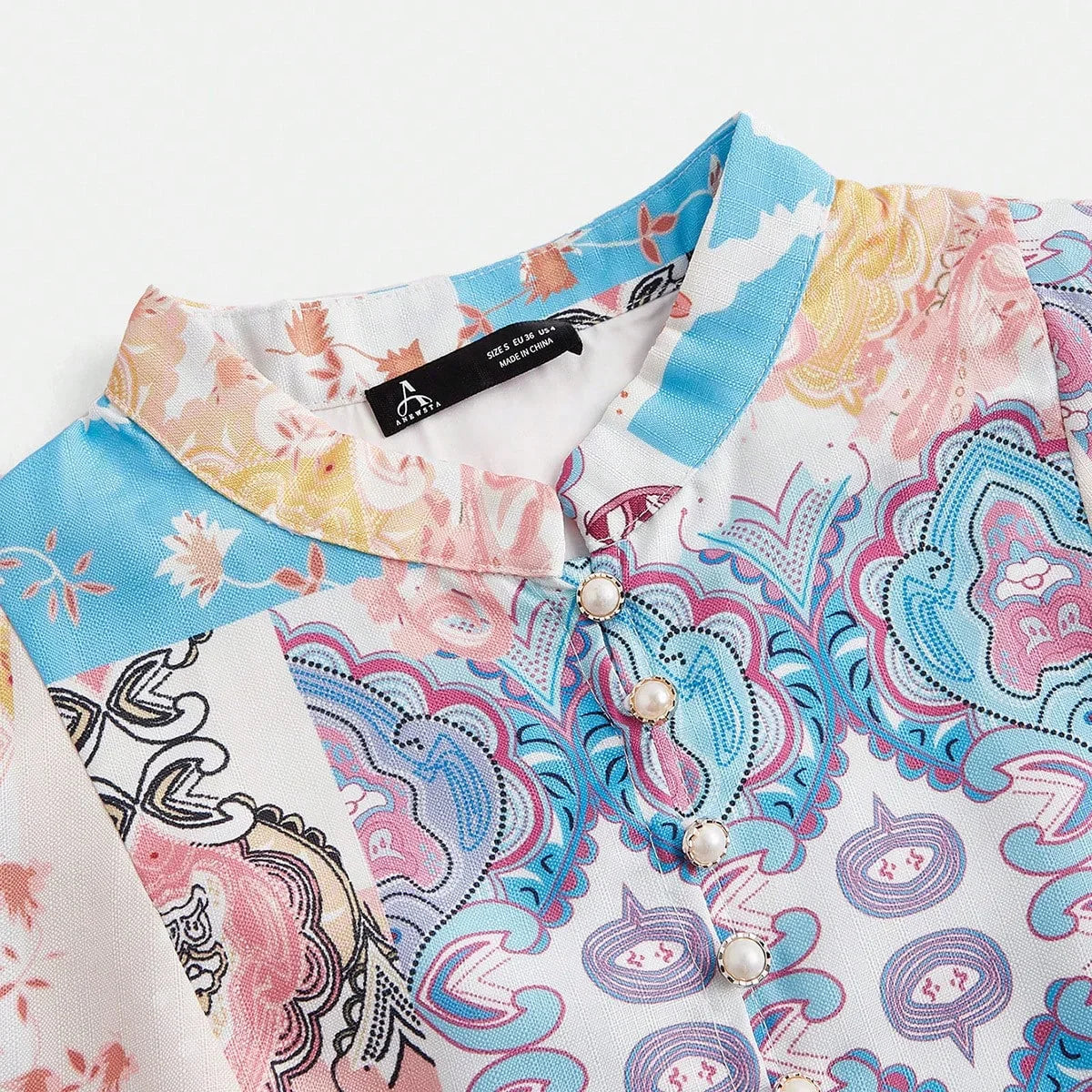 Womens Elegant Floral Print MidLength Dress Suitable For SpringAutumn