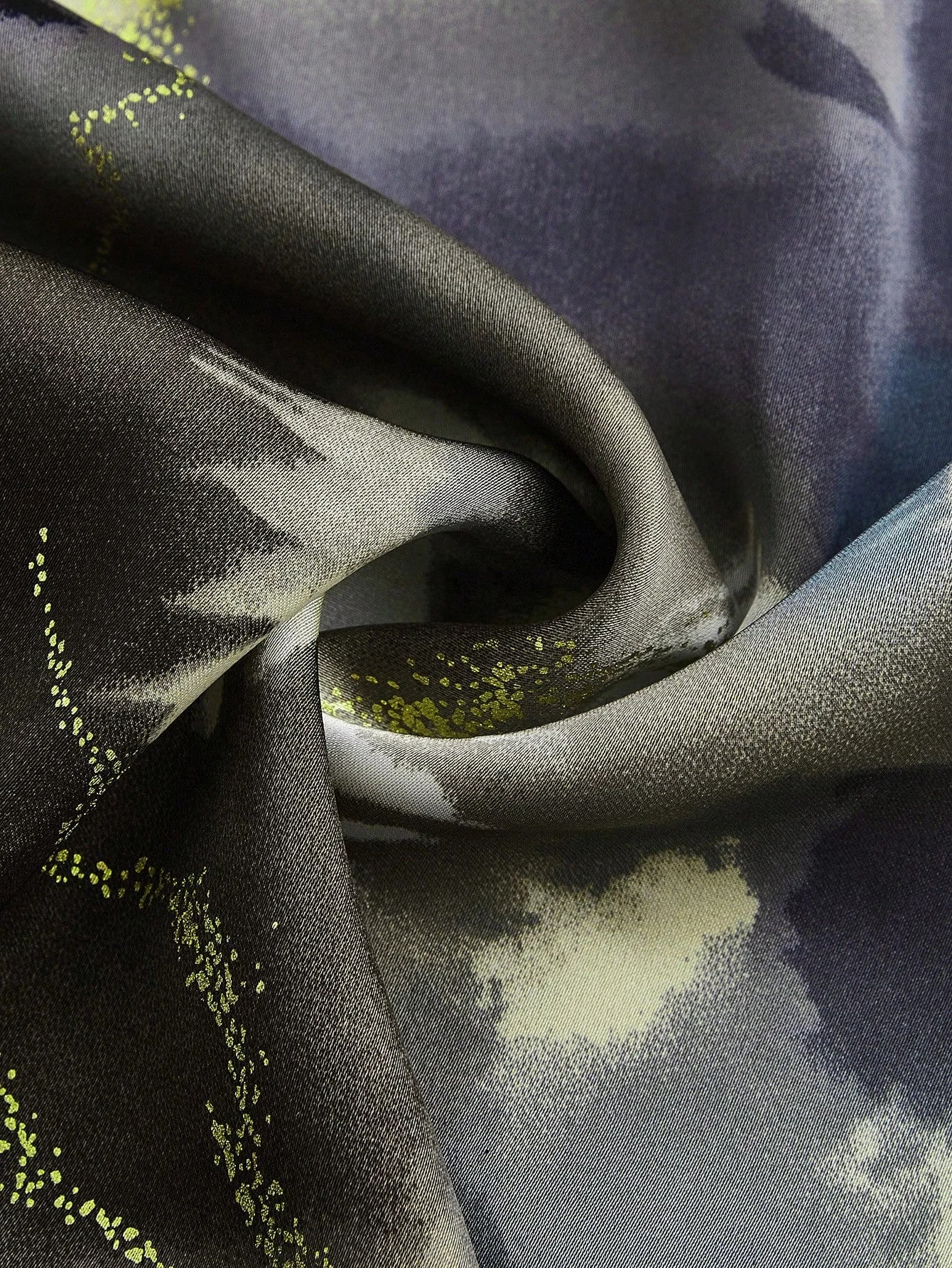 Womens Fashionable Elegant Tie Dye Foil Print Twist Waist Chiffon Dress Floral Dress Spring Outfits