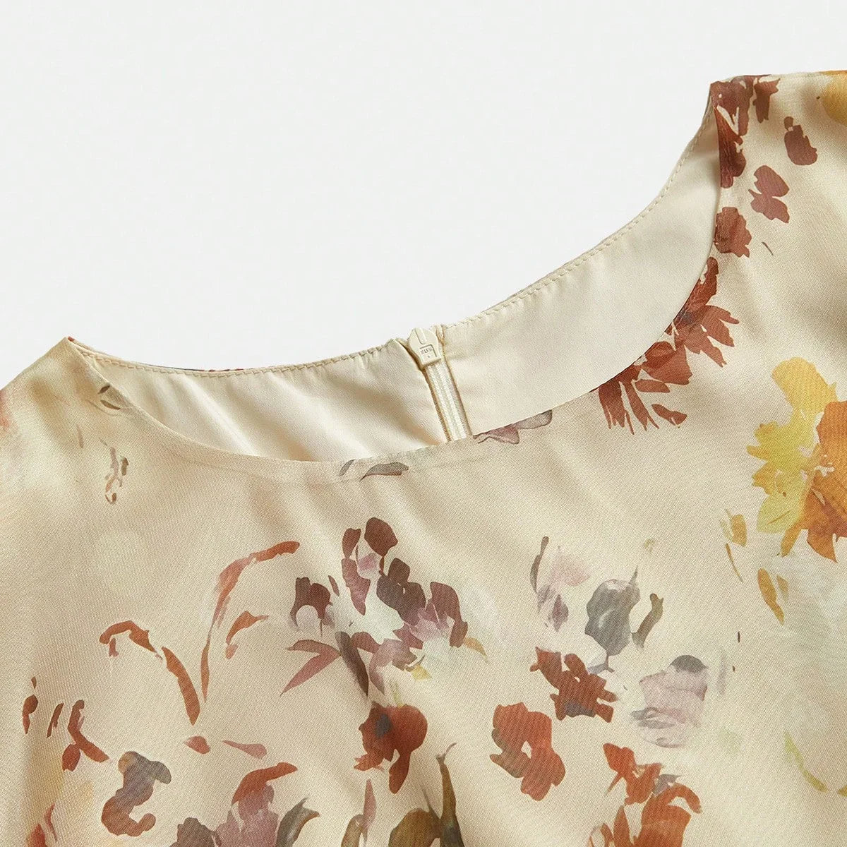 Womens Floral Print Long Sleeve Vacation Style Elegant Fashion Dress