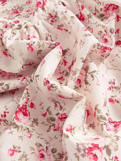 WomenS Floral Print Spaghetti Strap Dress