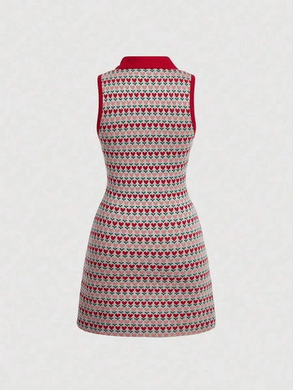 WomenS Floral Printed Button Closure SemiPlacket Bodycon Dress