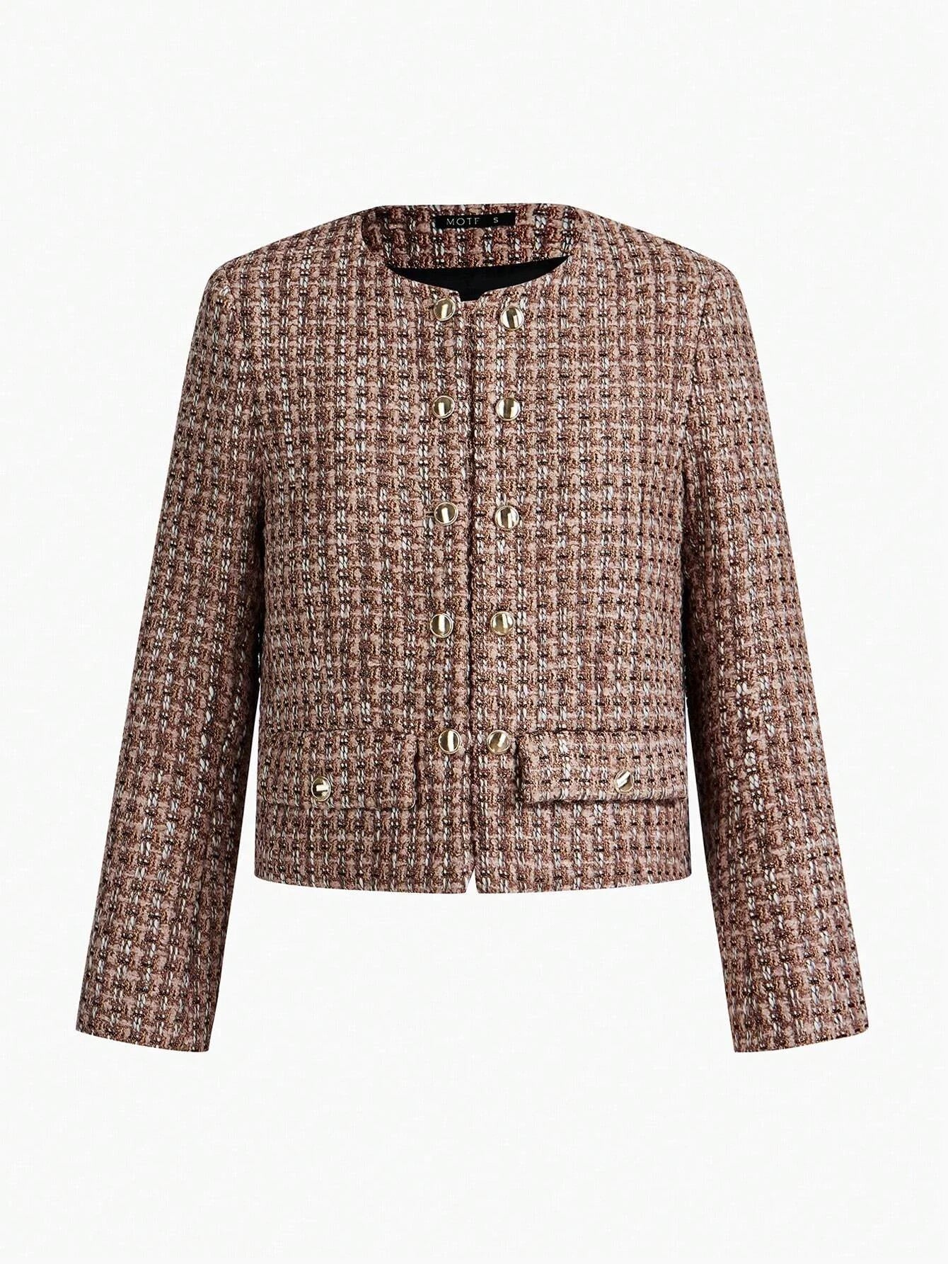 Womens Front Button Long Sleeve Pocket Jacket Casual Daily Wear