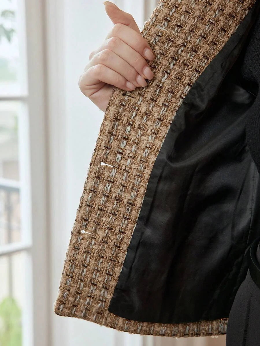 Womens Front Button Long Sleeve Pocket Jacket Casual Daily Wear