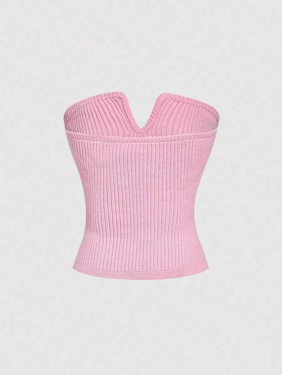 Womens Plain Casual Sleeveless Pullover Vest Sweater Daily Wear