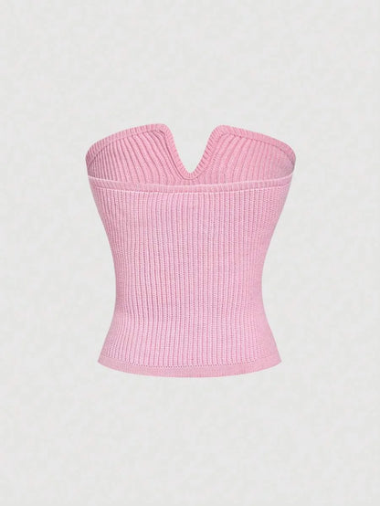 Womens Plain Casual Sleeveless Pullover Vest Sweater Daily Wear
