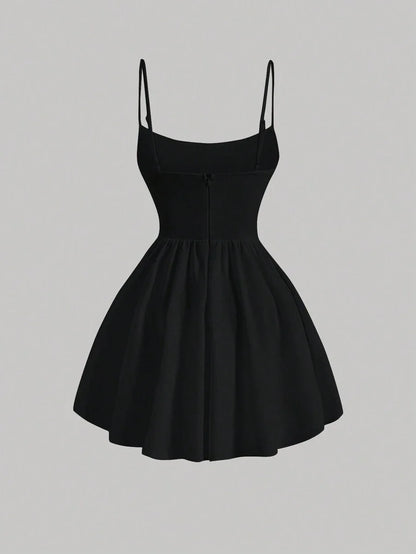Womens Pleated Waist Cami DressSummer DressesSun Dress Spring Clothes