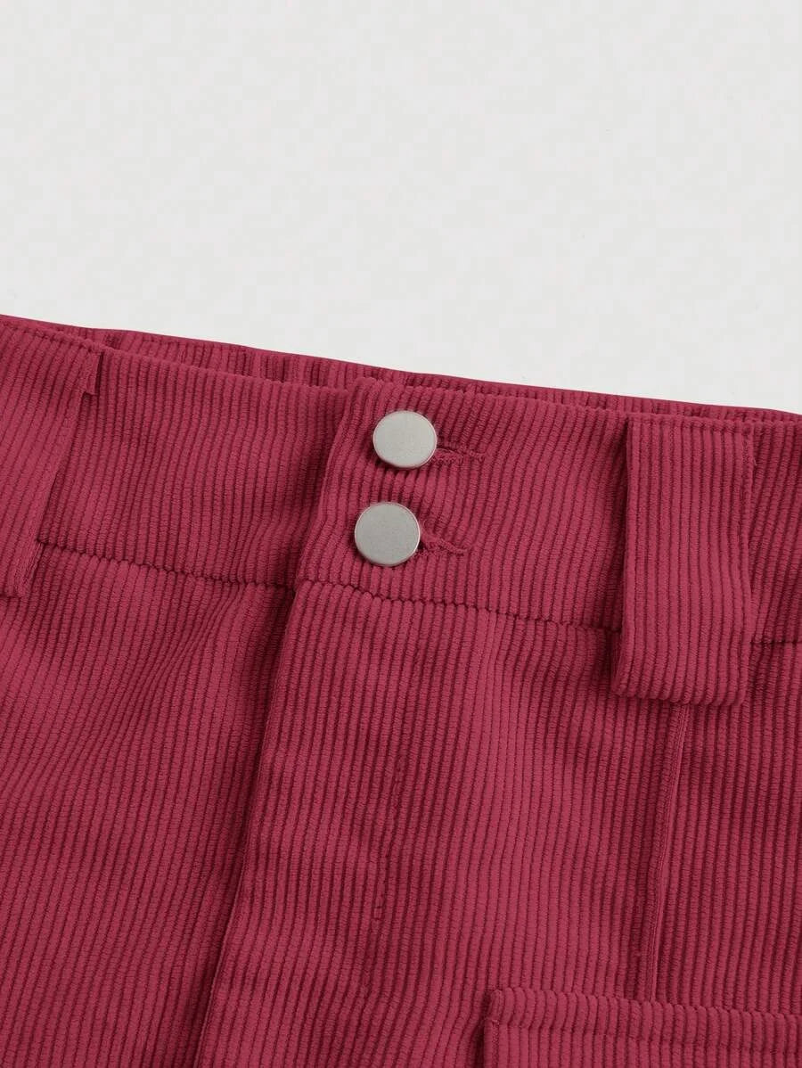Womens Solid Color Pleated Wide Leg PantsKhaki Women PantsWide Leg Women PantsCargo Women