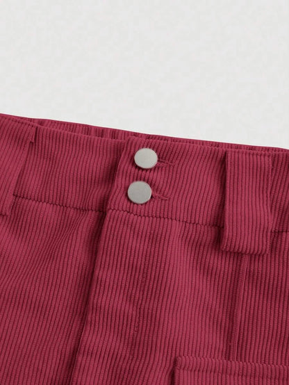 Womens Solid Color Pleated Wide Leg PantsKhaki Women PantsWide Leg Women PantsCargo Women