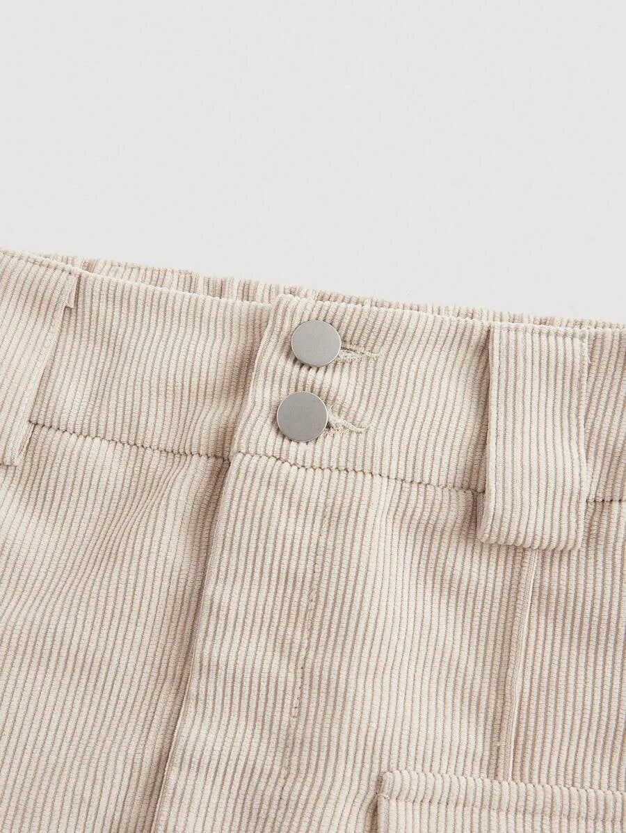 Womens Solid Color Pleated Wide Leg PantsKhaki Women PantsWide Leg Women PantsCargo Women