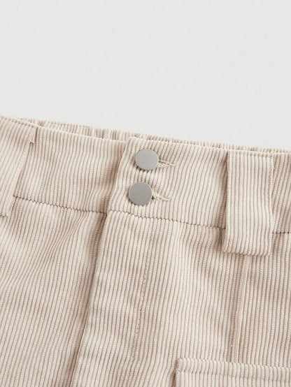 Womens Solid Color Pleated Wide Leg PantsKhaki Women PantsWide Leg Women PantsCargo Women