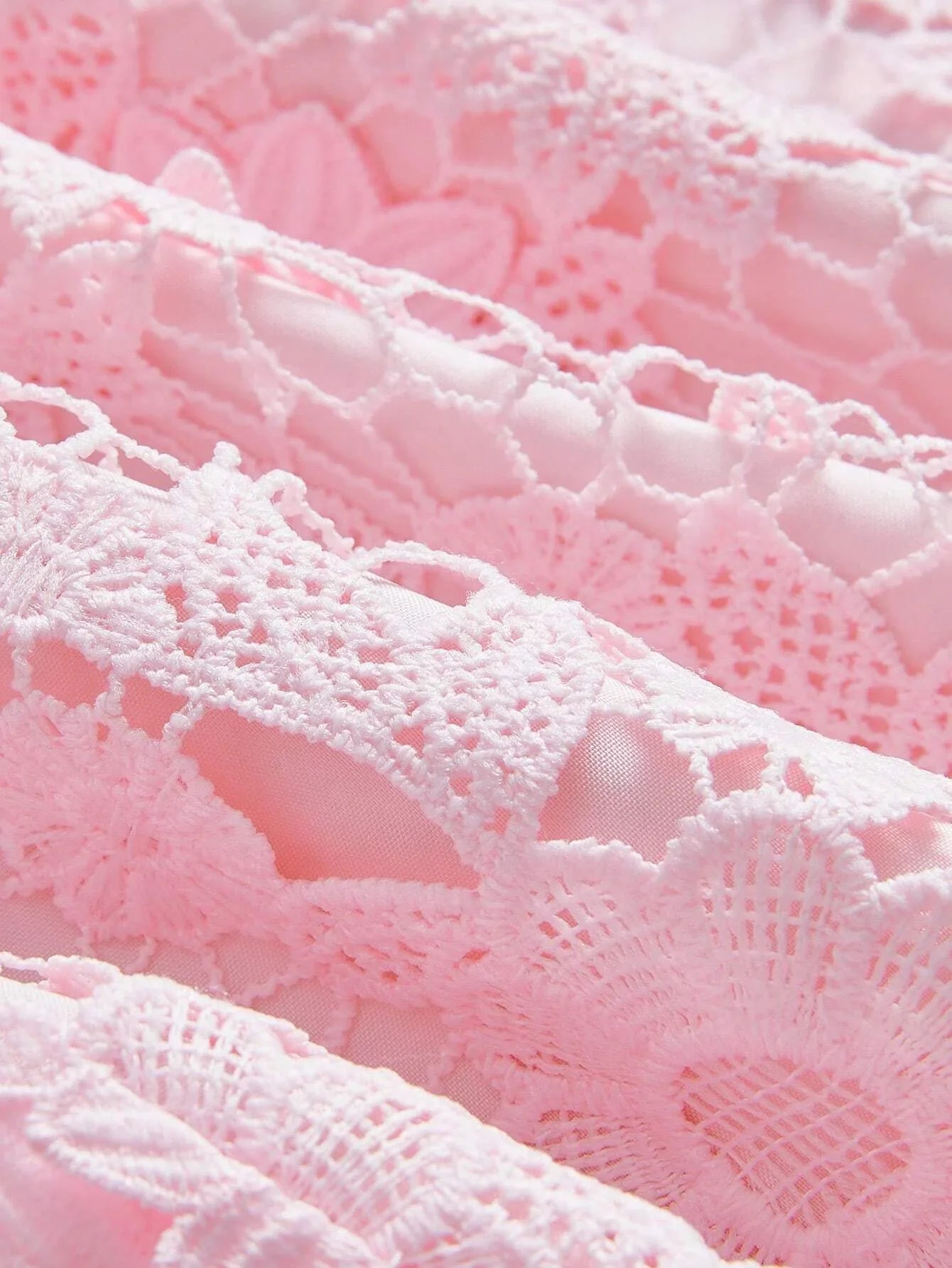 Womens Stand Collar Lantern Sleeve Elegant Floral Decor Waist Cinched Pink Dress